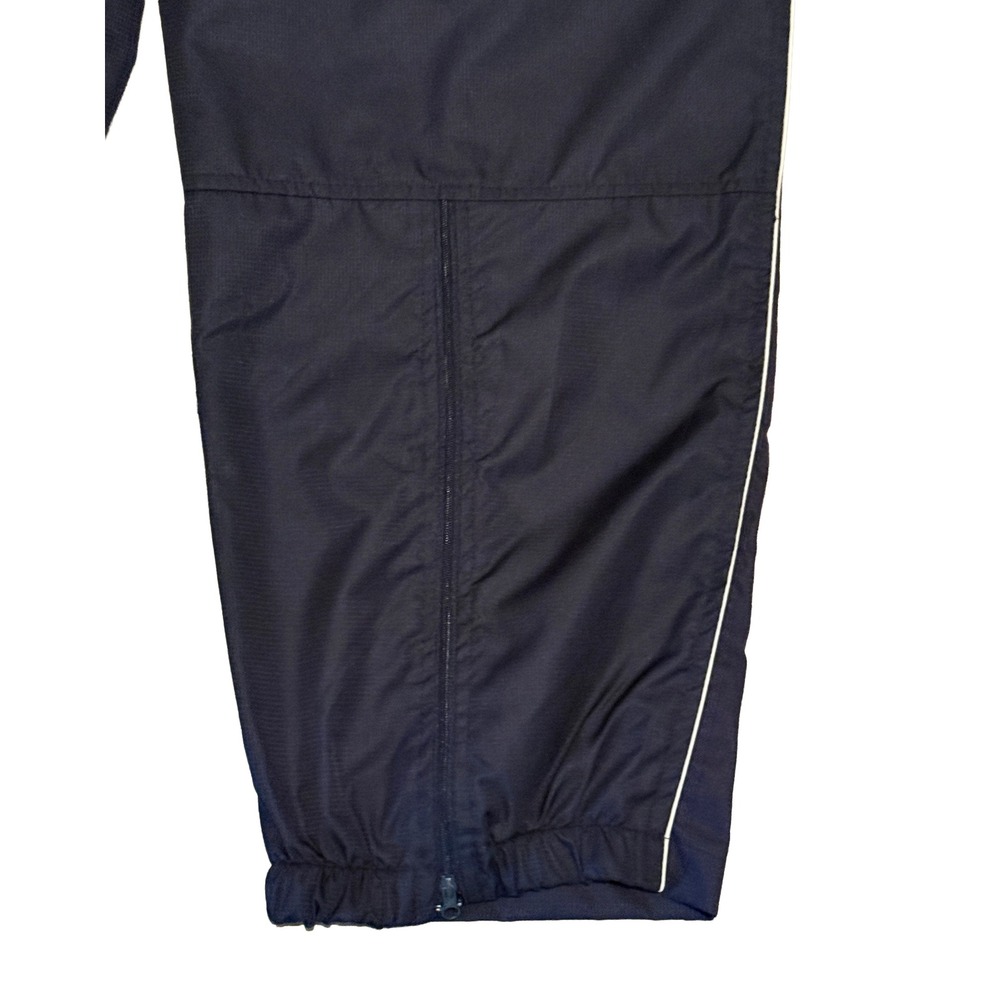 Starter Track Pants Mens Medium Navy Blue Ripstop Zipper Leg 1971 Logo Joggers - Picture 6 of 8